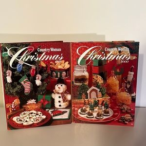 - 2 Country Woman Christmas Hardback Books 1999-2000